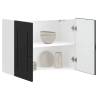 Kalmar Black Kitchen Wall Cabinet | Stylish Storage Solution