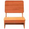 Garden Chair Wax Brown - Solid Pinewood 60x64x70.5 cm