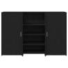 Reception Desk Black Oak - Stylish & Durable 155x50 cm