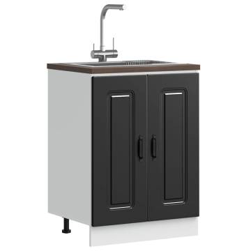 Sink Base Cabinet Kalmar Black - Efficient Kitchen Storage