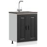  Sink Base Cabinet Kalmar Black 60x46x81.5 cm Engineered Wood Colour black Quantity in Package 1 Model sink base cabinet 60 cm Number of 