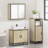 3 Piece Bathroom Furniture Set - Sonoma Oak Style | HipoMarket