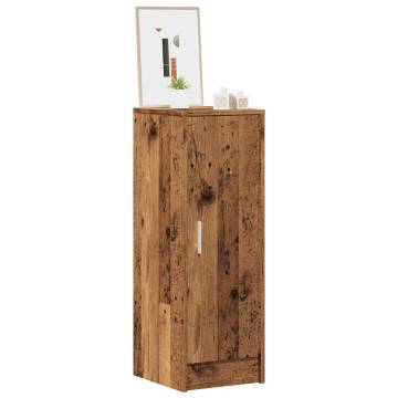 Shoe Cabinet Old Wood - Sleek & Spacious Storage Solution