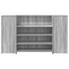 Reception Desk Grey Sonoma 180x50 cm - Durable & Stylish