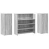 Reception Desk Grey Sonoma 180x50 cm - Durable & Stylish