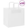  Paper Bags 50 pcs with Handles White 26x17x25 cm Colour white Size 26 x 17 x 25 cm Quantity in Package 50 