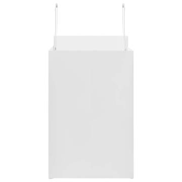 White Paper Bags with Handles - 50 Pcs | 26x17x25 cm