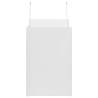 White Paper Bags with Handles - 50 Pcs | 26x17x25 cm