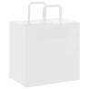 White Paper Bags with Handles - 50 Pcs | 26x17x25 cm