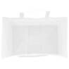 White Paper Bags with Handles - 50 Pcs | 26x17x25 cm