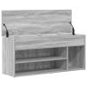 Shoe Bench Grey Sonoma - Stylish & Functional Storage Solution