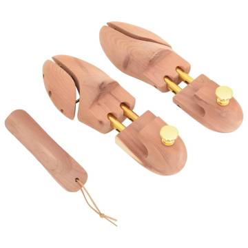 Shoe Stretcher with Shoe Horn EU 44-45 Solid Wood Cedar