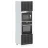  Oven Cabinets 2 pcs Kalmar Black Engineered Wood Colour black Quantity in Package 2 Model oven cabinet 60 cm Number of 1 