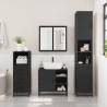 Stylish 4 Piece Black Bathroom Furniture Set | Hipomarket UK