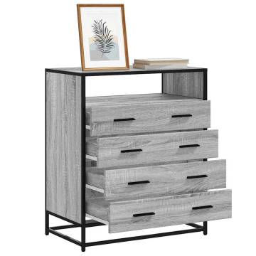 Drawer Cabinet Grey Sonoma - Stylish & Durable Storage Solution