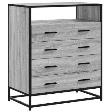 Drawer Cabinet Grey Sonoma - Stylish & Durable Storage Solution