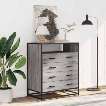 Drawer Cabinet Grey Sonoma - Stylish & Durable Storage Solution