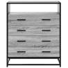 Drawer Cabinet Grey Sonoma - Stylish & Durable Storage Solution