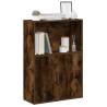 Stylish Smoked Oak Bookcase - 60x24x85 cm | Hipomarket UK