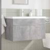 Stylish Bathroom Sink Cabinet with Basin & Faucet - Concrete Grey