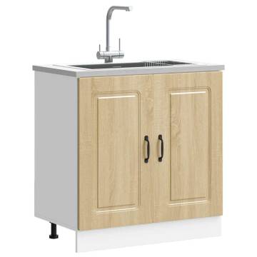 Sink Base Cabinet Kalmar Sonoma Oak - Durable & Stylish