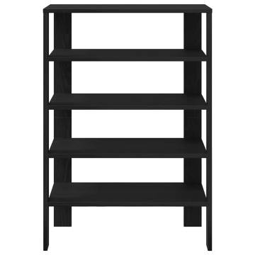 Shoe Rack Black 61x32x87.5 cm - Stylish & Durable Storage