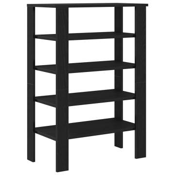 Shoe Rack Black 61x32x87.5 cm - Stylish & Durable Storage