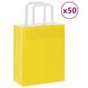  Paper Bags 50 pcs with Handles Yellow 18x8x22 cm Colour yellow Size 18 x 8 x 22 cm Quantity in Package 50 