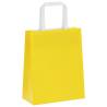 Yellow Paper Bags with Handles - 50 pcs | Eco-Friendly Choice