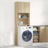 Washing Machine Cabinet Sonoma Oak - 64x24x190 cm