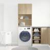 Washing Machine Cabinet Sonoma Oak - 64x24x190 cm