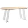 U-Shaped Coffee Table Legs (2 pcs) - Stylish White Design