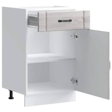 Kitchen Base Cabinet Lucca Grey Sonoma - Stylish Storage Solution