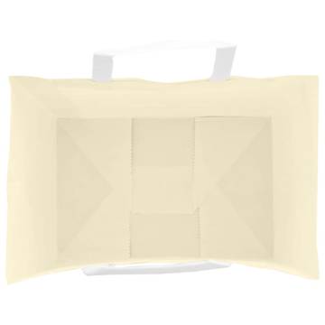 Yellow Paper Bags with Handles - 250 pcs | Hipomarket UK