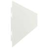 Lawn Edgings 50 pcs White 10x103 cm Cold-rolled Steel