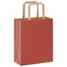 Eco-Friendly Red Paper Bags with Handles - 250 pcs | HipoMarket