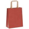 Eco-Friendly Red Paper Bags with Handles - 250 pcs | HipoMarket