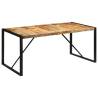 Rustic Solid Mango Wood Dining Table - 175x90 cm