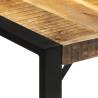 Rustic Solid Mango Wood Dining Table - 175x90 cm