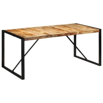 Rustic Solid Mango Wood Dining Table - 175x90 cm