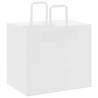 50 pcs White Paper Bags with Handles - Eco-Friendly Packaging