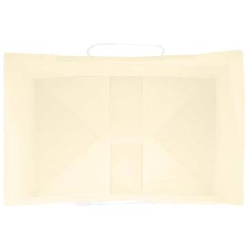 250 Yellow Paper Bags with Handles - Eco-Friendly & Durable