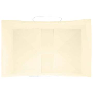 250 Yellow Paper Bags with Handles - Eco-Friendly & Durable