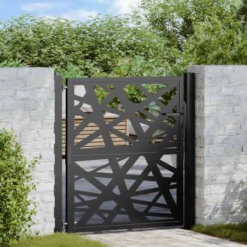 Garden Gate Black 105x105 cm | Stylish Steel Design