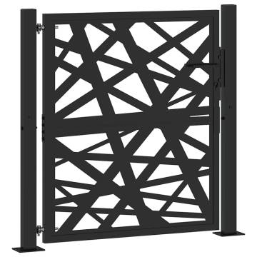 Garden Gate Black 105x105 cm | Stylish Steel Design