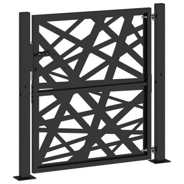 Garden Gate Black 105x105 cm | Stylish Steel Design