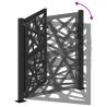 Garden Gate Black 105x105 cm | Stylish Steel Design