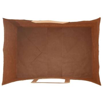 250 Black Kraft Paper Bags with Handles - Durable & Eco-Friendly