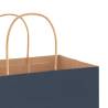 High-Quality Blue Paper Bags with Handles - 250 pcs | HipoMarket