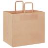 Eco-Friendly Paper Bags with Handles - 250 pcs - Brown